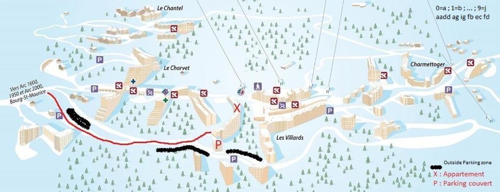 Les Arcs 1800, Nova 2, 6 Pers, Parking Couvert Gratuit Eksteriør bilde